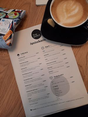 Menu at Frau Ginkel in Geisenheim