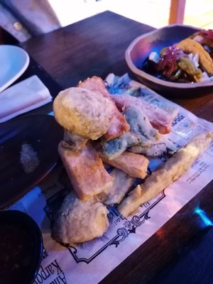 Tempura at Mirlo La Caleta in Tenerife