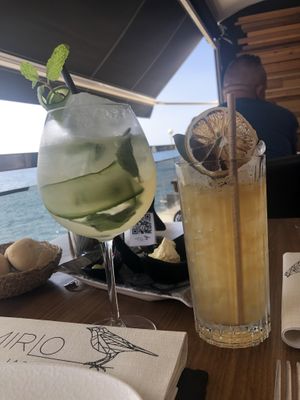Delicious cocktails  at Mirlo La Caleta in Tenerife