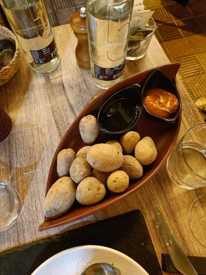 Canarian potatoes at Mirlo La Caleta in Tenerife
