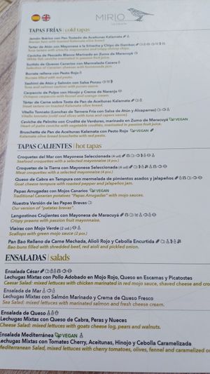 The ceviche and bruschetta were delicious at Mirlo La Caleta in Tenerife