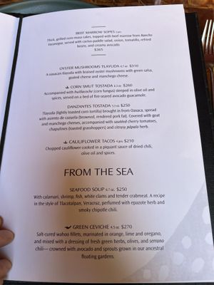   at Los Danzantes in Mexico City