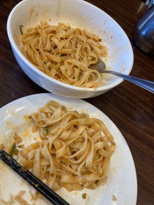 Dan dan noodles (request vegan) at wonderful in Millbrae