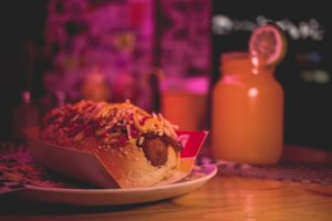 Perro y soda de maracuya at Spice in Manizales