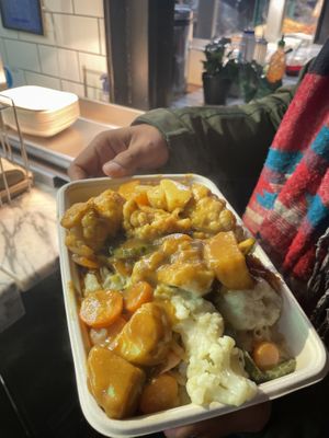 Big dish and quite tasty, but the pad thai (no pic) tasted amazing  at Vegan Thai Food - Food Stall in North West London