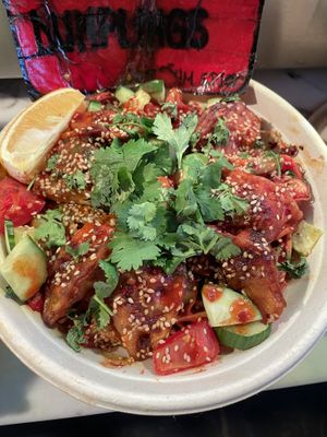 Dumplings  at Vegan Thai Food - Food Stall in North West London