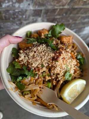 Pad thai at Vegan Thai Food - Food Stall in North West London