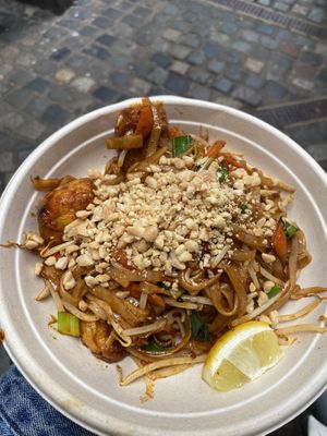 Pad Thai with tofu   at Vegan Thai Food - Food Stall in North West London