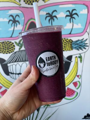 Beet-Berry Immunity Smoothie
 at Earth to Body Cafe in Croydon