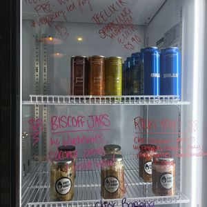 Fridge at Earth to Body Cafe in Croydon