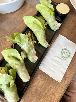 Mushrooms fresh rolls #Veganuary at 9 Salads นายน์สลัด in Bangkok