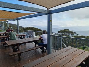 One of two outdoor areas at The General in Hotham Heights