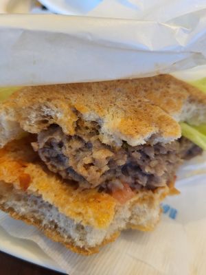 Soy meat wasn't fried, just warmed at Doutor in Kawagoe