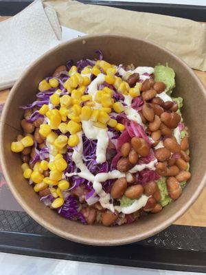 Make your own bowl. All vegan including vegan mayonnaise.   at Taqado - Dubai Mall in Dubai