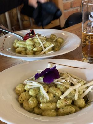 Vegan gnocci pesto 👌🏼  at Hohe Mut Alm in Gurgl