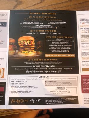 Menu 1 (Jan 2022) at The George Wallis in Wolverhampton