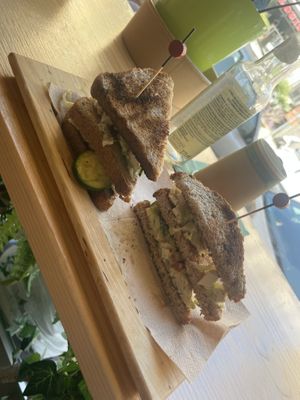 Tofu Club Sandwich  at Grin in Cagliari