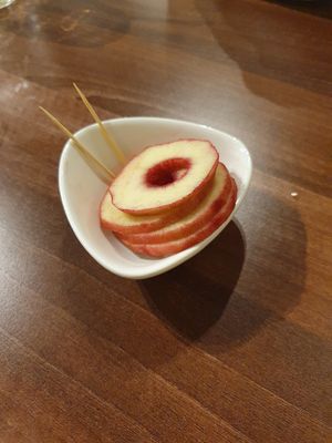 Desert on the house at Vegan Planet in North West London