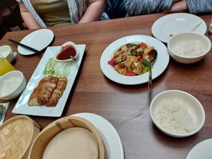 Duck pancakes! at Vegan Planet in North West London