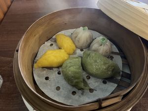 Veggie dumplings  at Vegan Planet in North West London