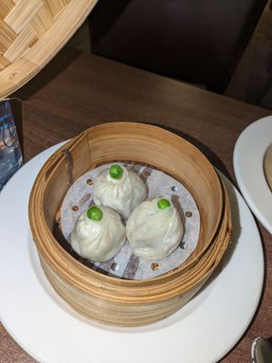 Xiao long bao (not soupy) at Vegan Planet in North West London