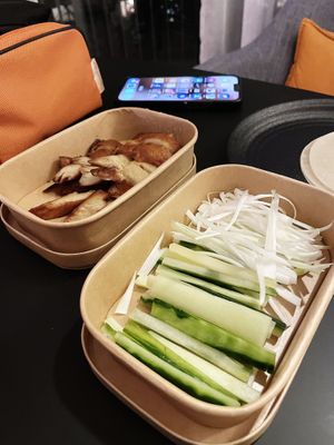 Vegan duck pancakes (takeaway) at Vegan Planet in North West London