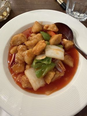 Cantonese style sweet  at Vegan Planet in North West London