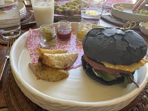 Bio Burger  at BIO at Xcaret Mexico in Playa Del Carmen