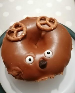 Lotus biscuit doughnut #Veganuary at Planet Donut  in Lichfield