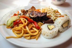 selection from the buffet at Spring Restaurante Vegetariano - Capital Federal in Buenos Aires