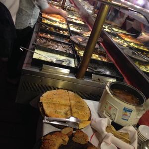 large hot buffet section at Spring Restaurante Vegetariano - Capital Federal in Buenos Aires