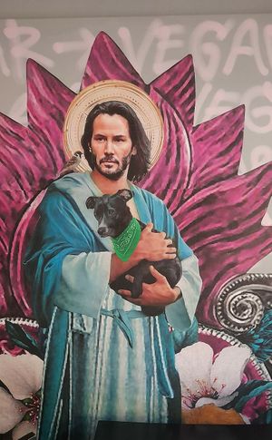 Mural #Veganuary at Vegan Street Bar - Yasai Bar in Santiago