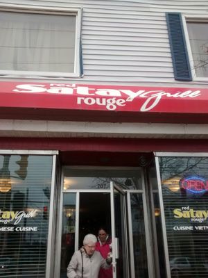 sign at Red Satay Grill in Moncton