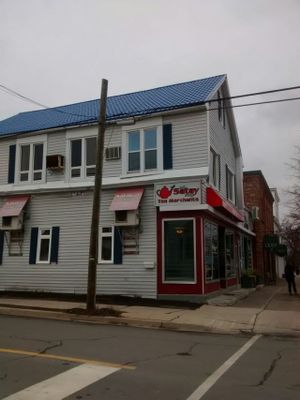 Outside at Red Satay Grill in Moncton