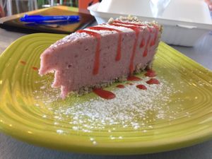 raw vegan cheesecake  at Lotus Leaf Cafe in Wichita