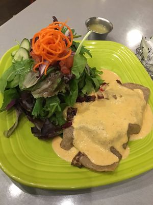 Beet and black bean crepe it was Delicious!!! at Lotus Leaf Cafe in Wichita