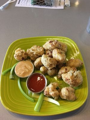 Must try this dish! Immerse the whole piece in hot sauce! at Lotus Leaf Cafe in Wichita