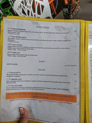 Menu page 1 at Lotus Leaf Cafe in Wichita