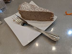 Chocolate caramel sea salt chz cake at Lotus Leaf Cafe in Wichita