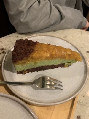 Vegan cheesecake   at Moya Matcha in Warsaw