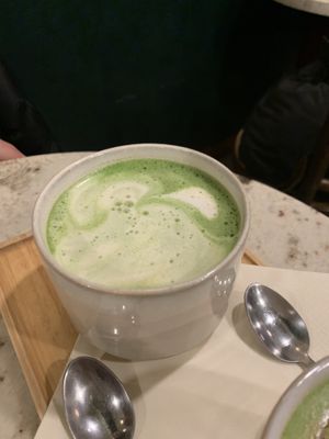 Regular matcha with oat milk   at Moya Matcha in Warsaw