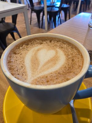 Almond latte at Sede Cafe in Ararat