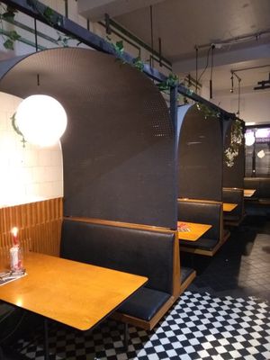 Booths at Refuel Your Soul in North London
