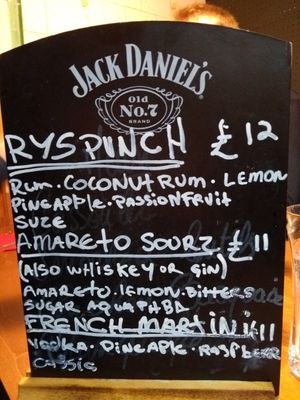 Cocktails side 2 at Refuel Your Soul in North London