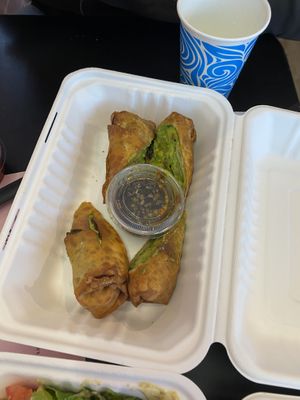 Avocado egg rolls  at Ziggy's in Paso Robles