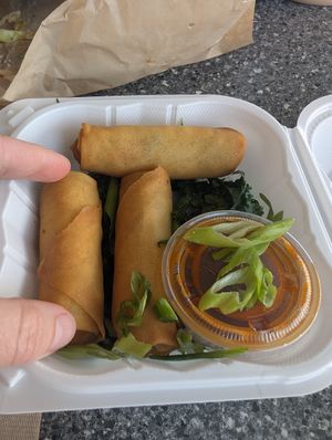 Vegetable lumpia at Ziggy's in Paso Robles