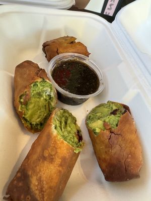 Avocado egg rolls  at Ziggy's in Paso Robles