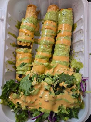 Black bean taquitos at Ziggy's in Paso Robles