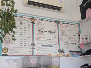 This is all meat and the menu you see when you walk in. You have to ask for the little paper using my mail. at Ziggy's in Paso Robles