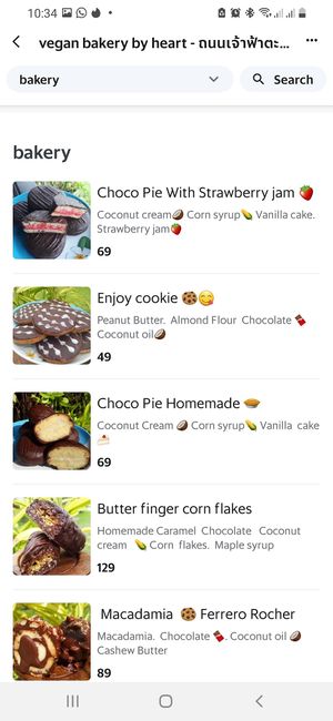 All vegan cakes at Vegan Bakery By Heart in Phuket